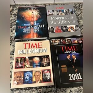 Time Vintage Annual Hard Back Collector's Books  Total 4